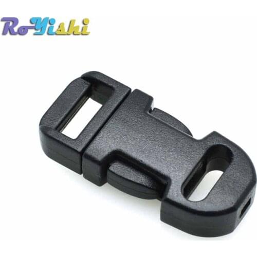 1000pcs/pack 3/8"Side Release Buckle Plastic Paracord Bracelet Lanyard Lariat Camera Neck Phone Strap Parts