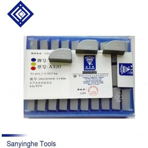 30pcs/lots A320 YG6 / YG8 / YW1 / YW2 / YT5 / YT14 / YT15 carbide welding inserts brazed insert