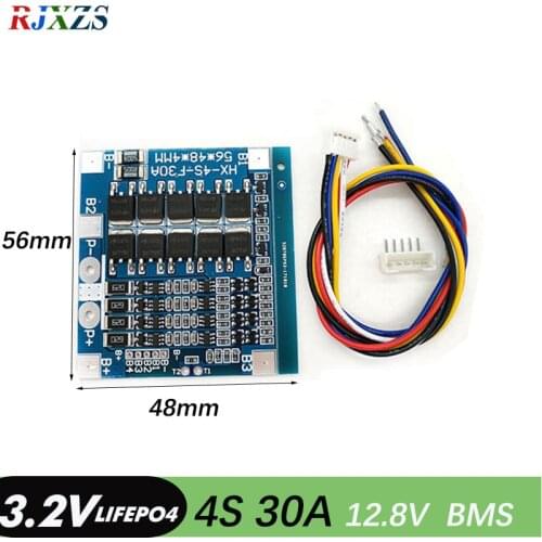 4S 30A lifepo4 BMS PCM lifepo4 battery protection board bms pcm for 12V lifepo4 electric tools electric screwdriver