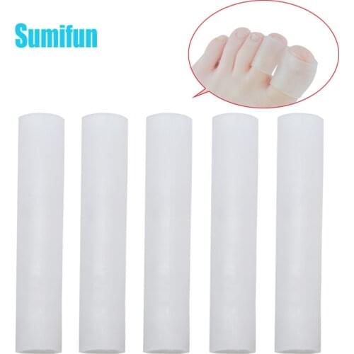 5pcs Gel Tube Finger & Toe Protectors Foot Corn Blisters Callus Pain Relief Guard For Feet Care Insoles Little Toe 5*2.5cm D1322