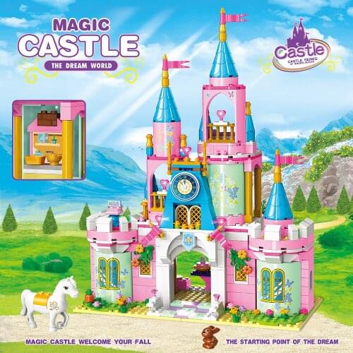 695Pcs Princes Castle Model Building Blocks Girls Friends Garden House Construction Bricks DIY Toys for Girls Creative Gifts