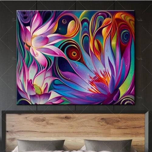 Full Drill Art Abstract Flower Embroidery Mosaic Cross Stitch Handicraft Hobby Gift Full Set 5D DIY Diamond Painting