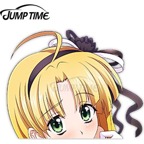 Jump Time Anime High School DxD Asia Argento 34 8.1 Bumper Window Helmet Vinyl Decal Peeker Car Stickers