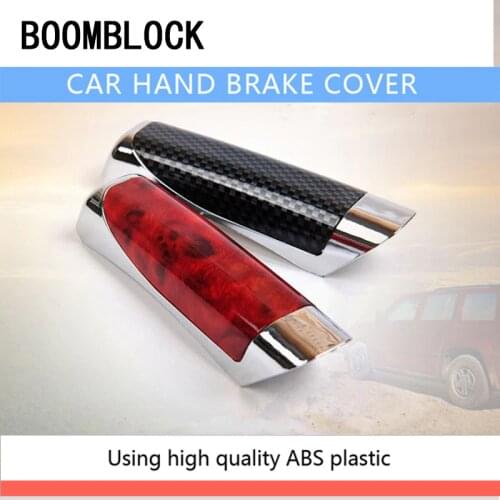 BOOMBLOCK Car Covers Hand Brake Carbon Fiber Styling For Skoda Octavia A5 A7 2 Lexus Bmw F30 X5 E53 F10 E34 Lada Granta