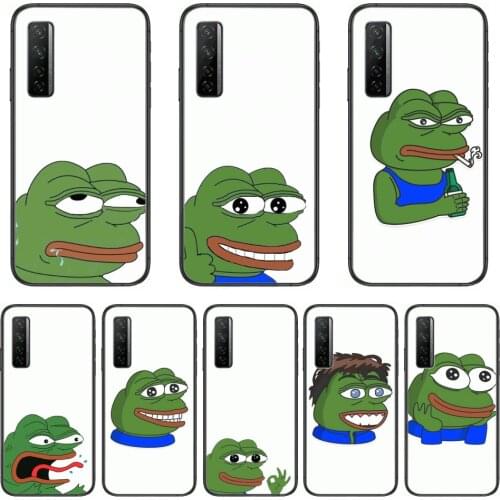Big eye frog Phone Case For Huawei Nova p10 lite 7 6 5 4 3 Pro i p Smart ZBlack Etui 3D Coque Painting Hoesje