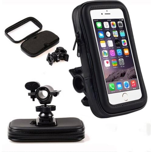Bicycle Motorcycle Handlebar Phone Holder Waterproof Case Bike Phone Bag for iPhone Xs 11 Samsung Mobile Stand Cover