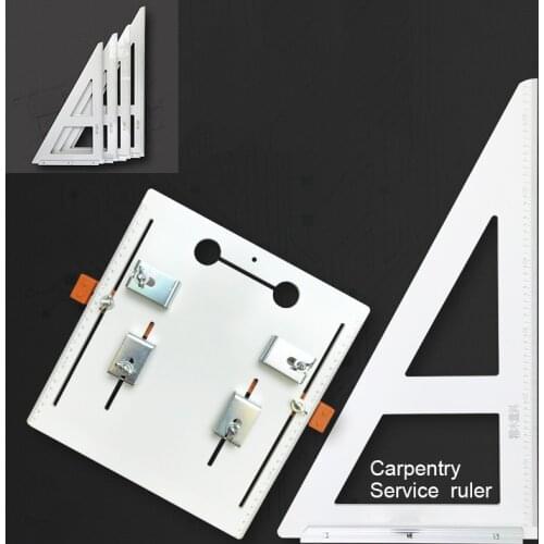 Woodworking 90 degrees Triangle Ruler Squares Square Angle Protractor Tools Cutting Machine Guide Ruler Electric Circular Saw