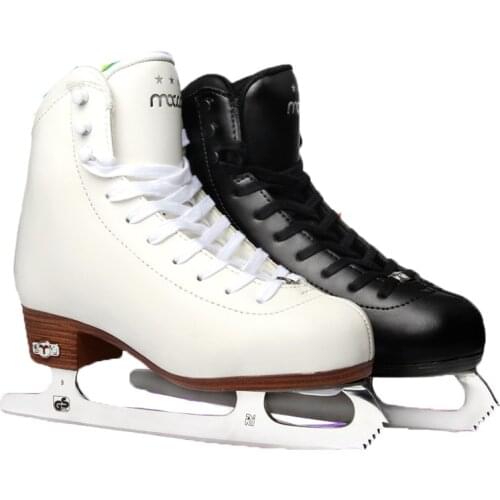 3 stars Genuine Leather Ice Figure Skates Shoes Professional Thermal Warm Thicken Ice Blade Skating Shoe For Kids Adult Teenager