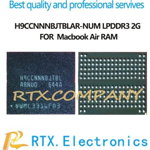 H9CCNNNBLTBL ARNUD For MacBook Air Memory BGA178 LPDDR3 2G H9CCNNNBLTBLAR-NUD Original New No Data/Program Used Cleared Rpam