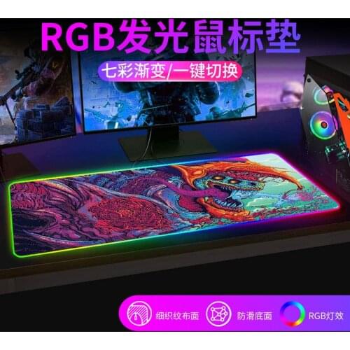 Gaming Mouse Pad Computer Mousepad RGB Large Mouse Pad Gamer XXL Mouse Carpet Big Mouse Pad PC Desk Play Mat with Backlit