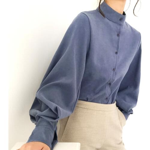 JPQFrankoy Stand-up Collar Blouses