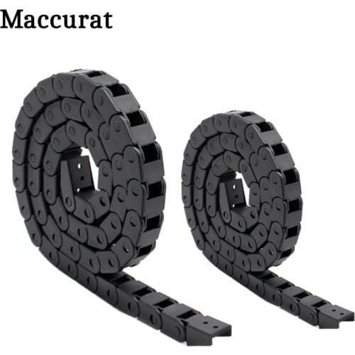 3D printer parts 1m Black Nylon Cable Drag Chain Wire Carrier for 3D Printer CNC Machine 10x10mm 7x7mm
