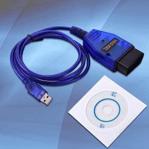 USB Cable KKL VAG-COM 409.1 For OBD2 II Diagnostic Scanner VW/Audi/Seat laptop or PC software drive