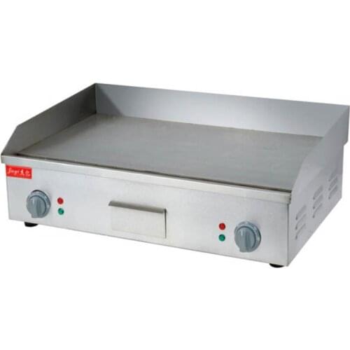 Commercial Electrical Grill Vertical BBQ Meat Roast Flat Griddles Stainless Steel Electric Grilling Machine Fried Pans FY-820A