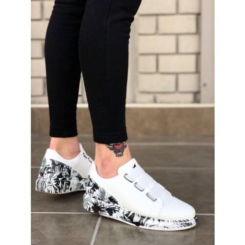 BA0029 3 Tape Legend White Black High Sole Casual Men Shoes
