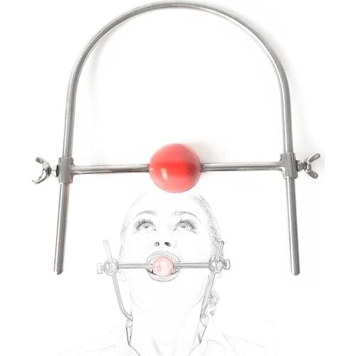Stainless Steel BDSM Torture Open Mouth Gag Adult Games Bondage Restraints Erotic Sex Toys For Women Fetish Slave Gag Ball