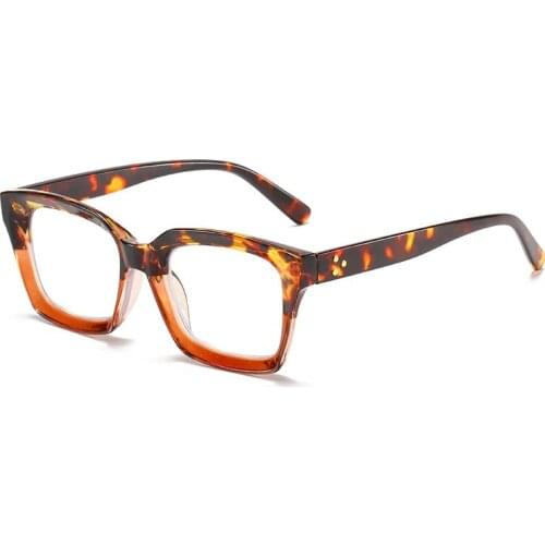 Vintage Oversized Square Glasses Frame Men Women Anti Blue Light Blocking Glasses Retro Eyeglasses Frame Optical Eyewear Oculos