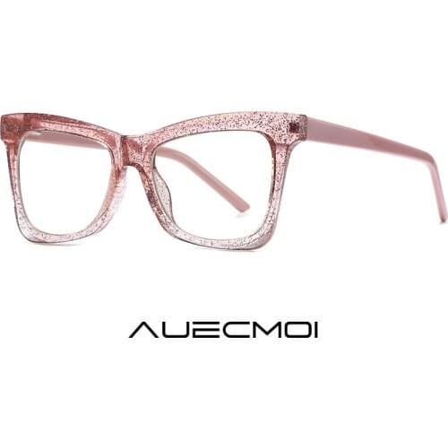 Retro Fashion Anti Blue Light Cat Eye Glasses Women Ladies Myopia Prescription Sequins Eyeglasses Frames Luxury Optical Eyewear