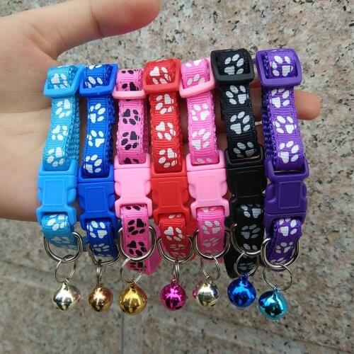 Easy Wear Cat Dog Collar With Bell Adjustable Buckle Dog Collar Cat Puppy Pet Supplies Cat Dog Accessories Small Dog Chihuahua