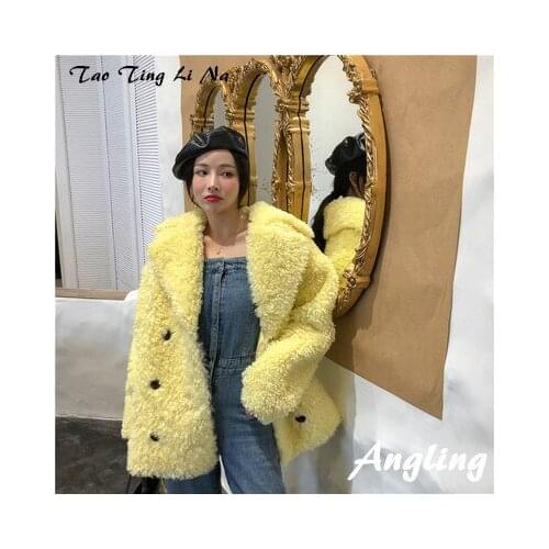 Top brand Style 2020 New High-end Fashion Women Faux Fur Coat C7 high quality