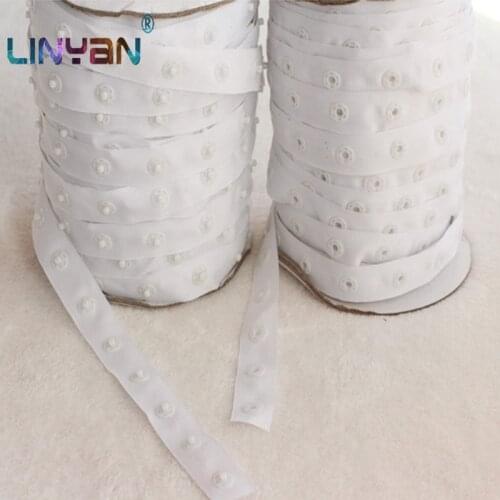 10m [400 set] Snap button belt Baby sweater pants Garment accessories White plastic buttons DIY Handwork Sewing supplies ZL5311