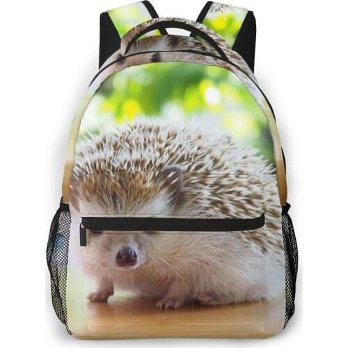 OLN Women Backpack with Multiple Using Women Backpacks Cute Hedgehog In Natural Habitat Female School Bag Girls Travel Bag