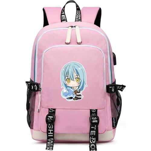 That Time I Got Reincarnated as a Slime Anime Bookbag Oxford School Bags Large Travel Backpack Gilrs Kawaii Laptop Bagpack