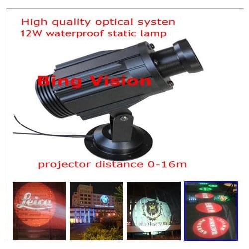 High quality LED advertising image projections lamp, led logo projections light 12wwaterproof static projection 5-Colour