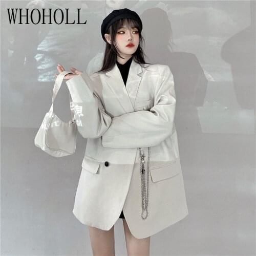 Женские двубортные пиджаки WHOHOLL China At AliExpress