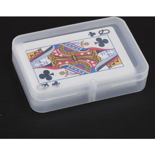 100pcs High Quality Transparent Playing CARDS Plastic Box PP Storage Boxes Packing Case (CARDS width less than 6cm)ZA4345