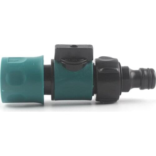 16Mm Nipple Quick Connector Garden Irrigation Hose Joint Control Water Flow Valve Car Wash Hose Faucet Water Gun Adapter ABS