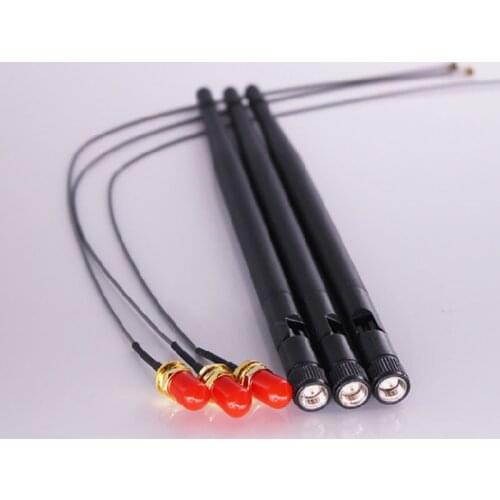 2.4GHz Wireless Antenna with RP-SMA Male Connector Antenna Pigtail Cable for PCI-E WiFi Card WiFi Router Mobile Hotspot 32CB