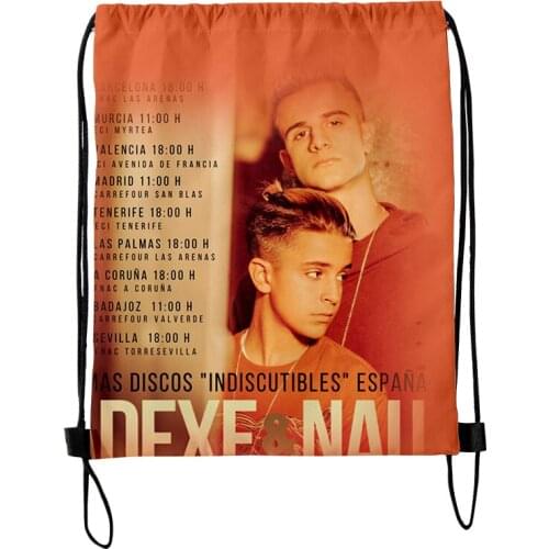 Adexe & Nau 3D Merch Fashion Style Student Shoulder Storage Bag Drawstring Travel Beach Backpack Toys Shoes Organizer