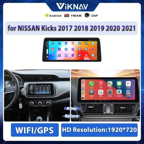 Android 10.0 Car GPS Radio DVD player for NISSAN Kicks 2017 2018 2019 2020 2021 Multimedia Auto Stereo 128G DSP Tape Recorder