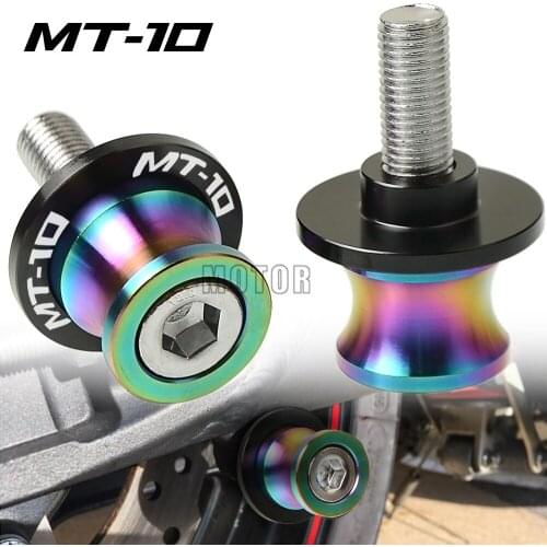 6MM Motorcycle Colorful Rear Swingarm Sliders Spools Stand Paddock Screws Swing Arm Protector For Yamaha MT10 MT 10 MT-10 6 MM