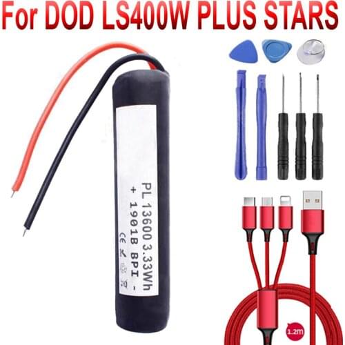 For DOD LS400W plusstars Battery for DOD LS400W plus stars automobile data recorder battery LS400S FX800W battery