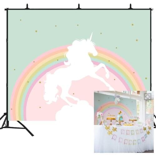BEIPOTO Unicorn Photography backdrops Baby shower Birthday party supplies decoration photo background booth shoot studio 334