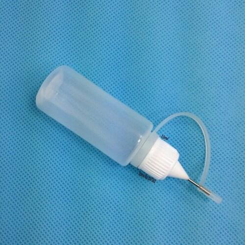 Henna Applicator Bottle Empty Plastic 15ML Steel Needle Embeded Dripper Bottles Free Shipping