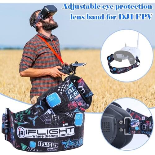 Iflight Adjustable Fpv Goggles Headband Headstrap With Battery Holder For Fatshark Goggles/dji Fpv Goggles/other Goggles Durable