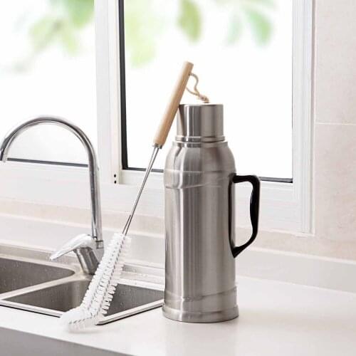 Wooden Long Handle Kitchen Glass Cup Bottle Pot Brush Washing Clean Wash Brush Cleaning Tool