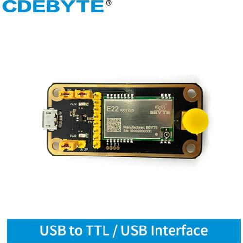 SX1262 Test Board Kits LoRa Module 5km Long Range 868M 915MHz Transceiver USB E22-900TBL-01 for E22-900T22S