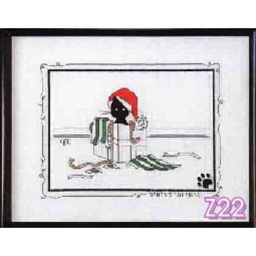 Cross stitch suit cat loves bath cross stitch decorative painting cross stitch material bag zz22