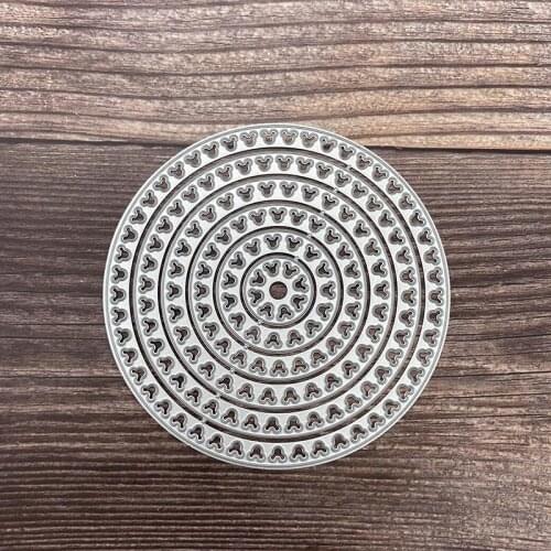 Metal Cutting Dies Circular Square Decoration Scrapbook Paper Craft Knife Mould Blade Punch Stencils Dies