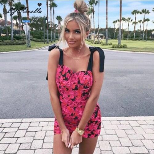 LZEQuella Print Fashion Sexy Backless Lace Up Midi Dresses Sleeveless Club Party Holiday Spaghetti Strap Sundress Slim Hip Dress