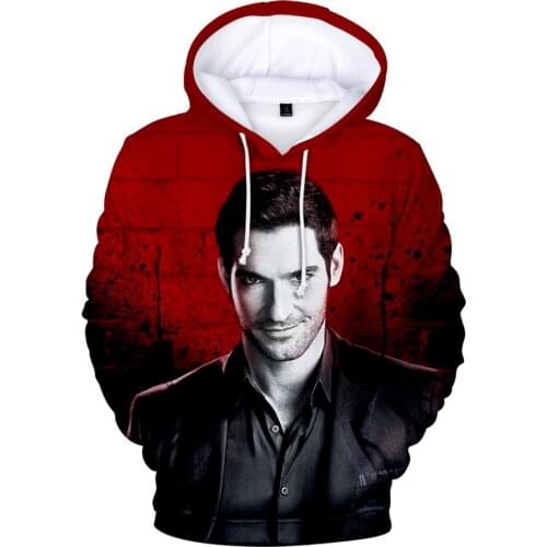 Brand Lucifer Morningstar 3D Hoodies Men/women Sweatshirt Harajuku Pullover Mens Hoodie Autumn Winter Mens Clothing Big Size