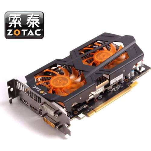 Original ZOTAC Graphics Cards GeForce GTX660 2GB GPU 192Bit GDDR5 Video Card for nVIDIA Map GTX 660 2GD5 2G Hdmi Dvi DP Used
