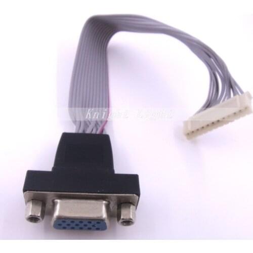 LCD Driver Board Built-in VGA Cable Signal Cable VGA Female Plug for Monitor TV 12 Pin Freeshipping