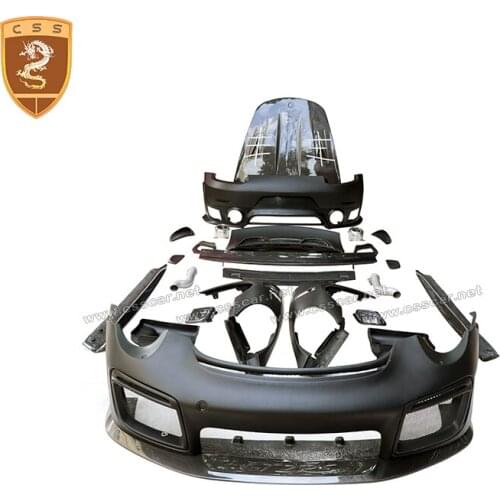 Fit for Porscher 911 991.2 modified GT2RS Style Front Rear Bumper Fender Side Skirt Bonnet Cover Rear Wing Car Accessories 00573