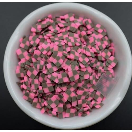 65g Square shape polymers Clay Slices Sprinkles for Phone Decoration,Scrapbook DIY,Crystal Mud Slimes Filling,Embellish