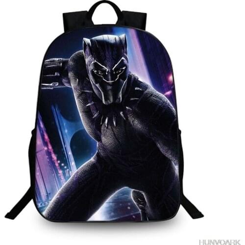 Black Panther School Bags Boys Girls Capacity Backpack Children Mutil-Pattern Laptop Backpack Teens Rusksack